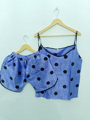 Polka Dot Silk Cami Set