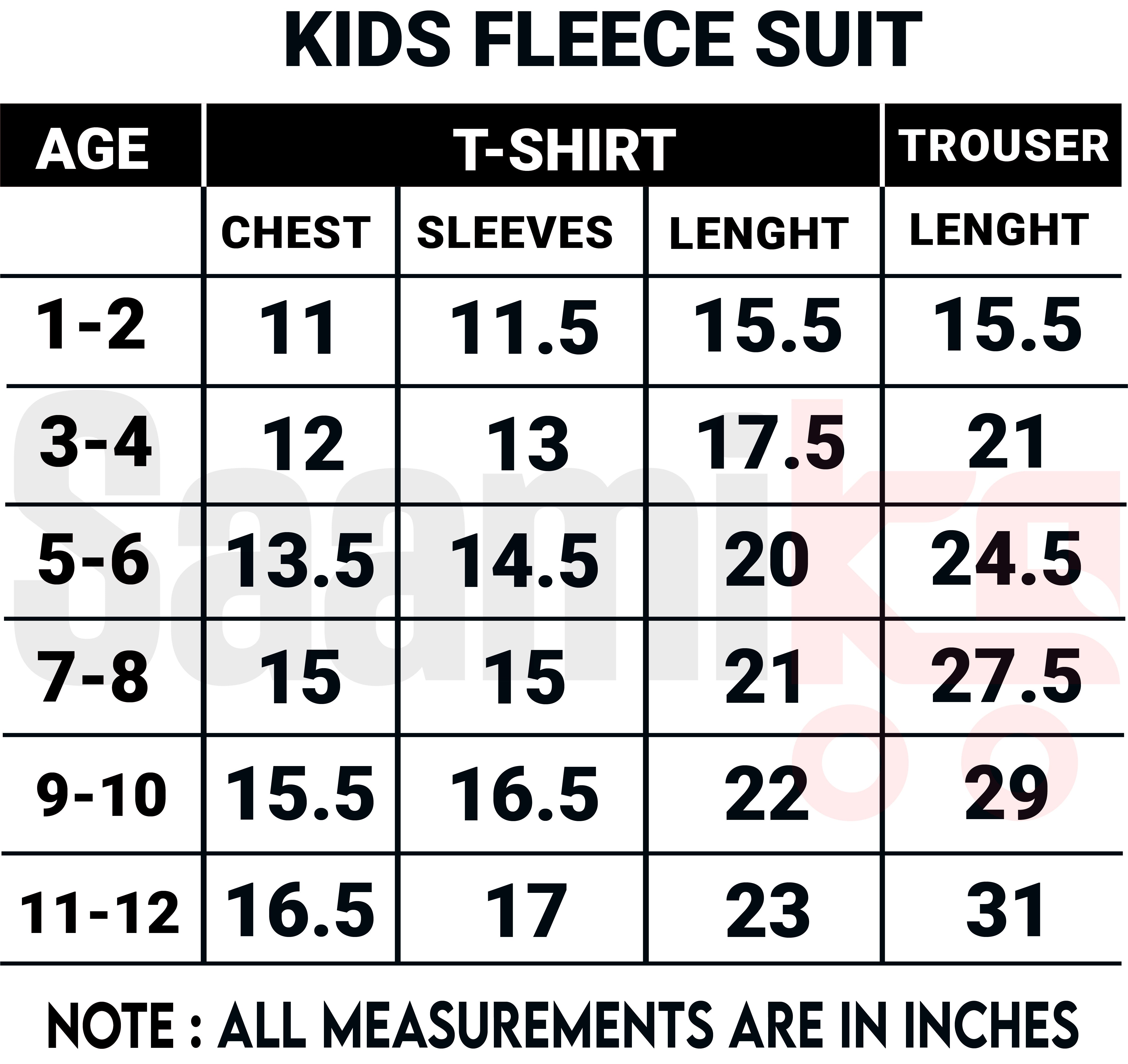 Fleece Fabric Hello Printed Kids Winter Suit ( Each )