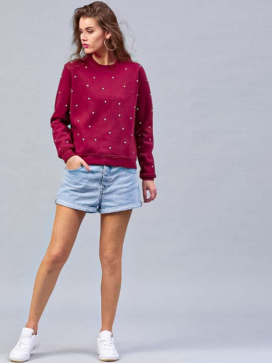 Maroon Pearl sweatshirt