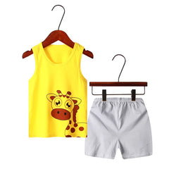 Yellow Zarafa Sleeveless Kids Suit (Each)